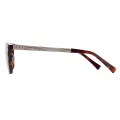 Fred - Square Dark-Demi Clip On Sunglasses for Men & Women